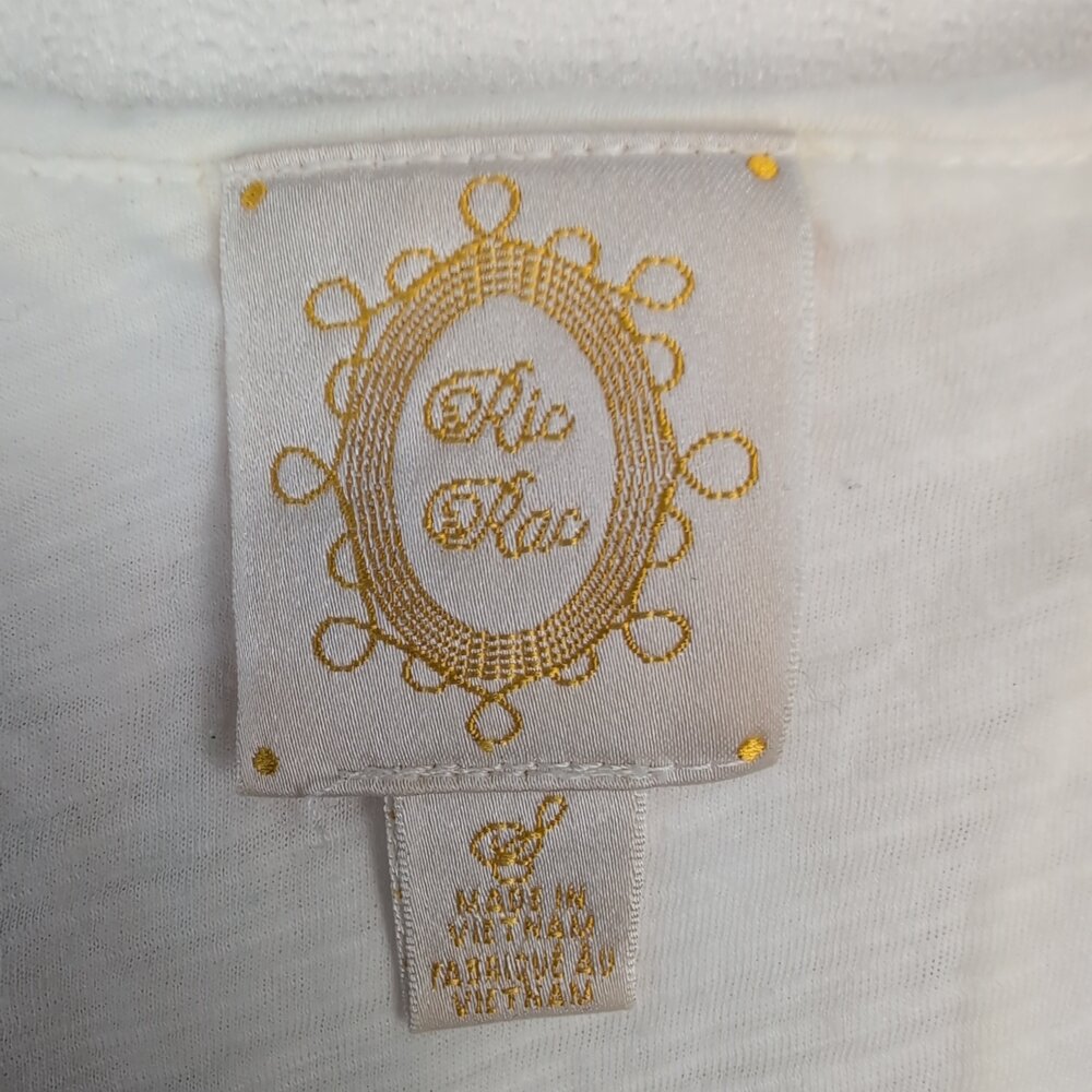 Rio Rao White Ruched Scoop-Neck Tank Top S - Picture 4 of 12